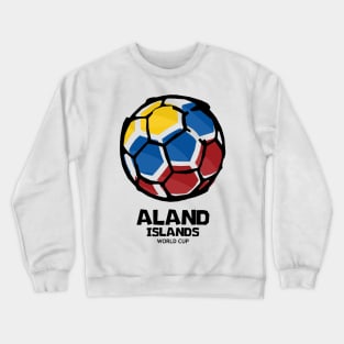 Aland Football Country Flag Crewneck Sweatshirt